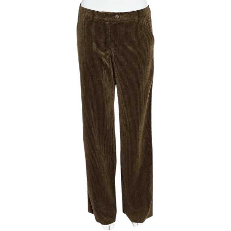 Pre-owned Corduroy bottoms Armani Pre-owned
