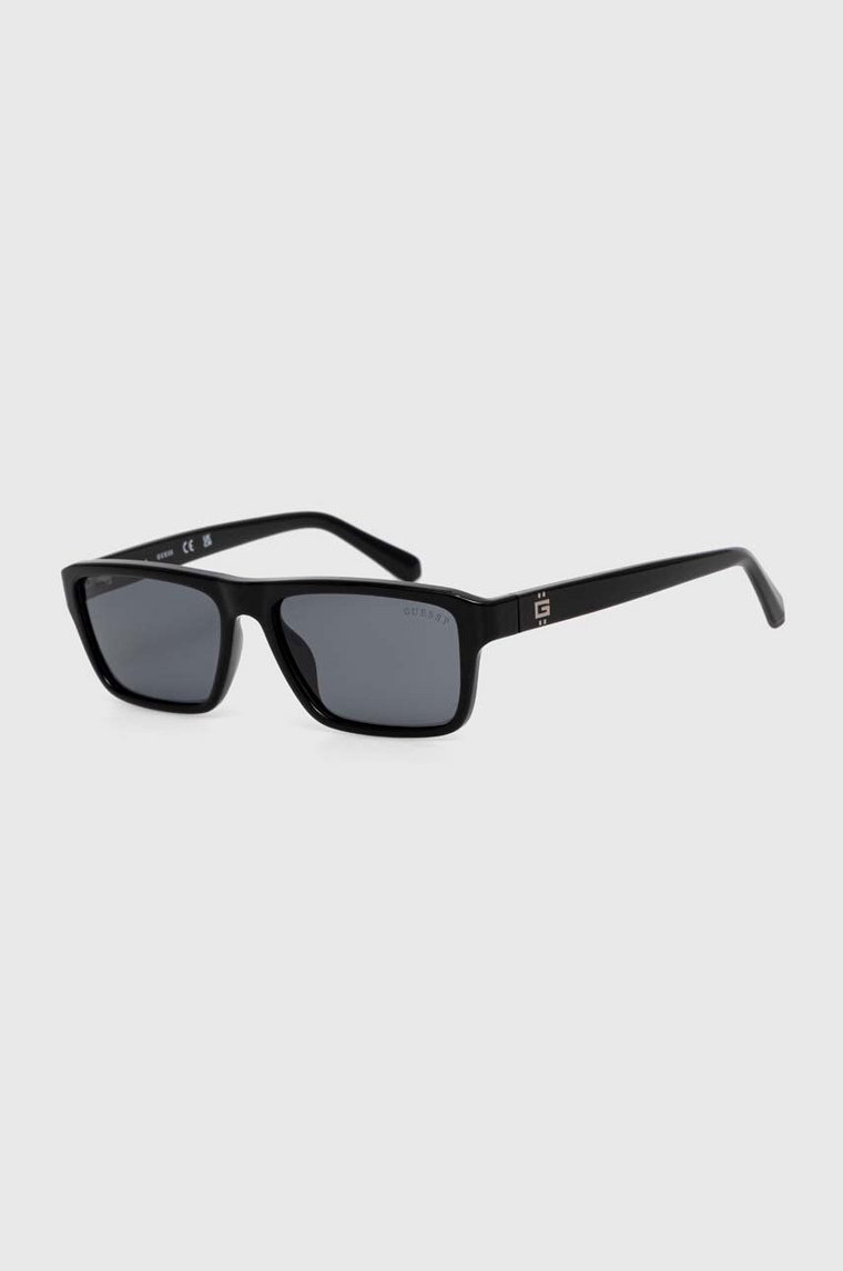 Guess okulary przeciwsłoneczne męskie kolor czarny GU00085_5501D