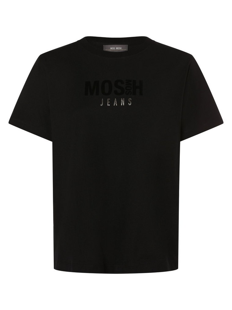 MOS MOSH - T-shirt damski  MMLinney, czarny