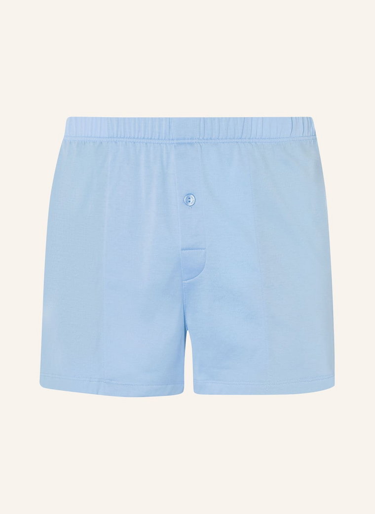 Hanro Bokserki Cotton Sporty blau