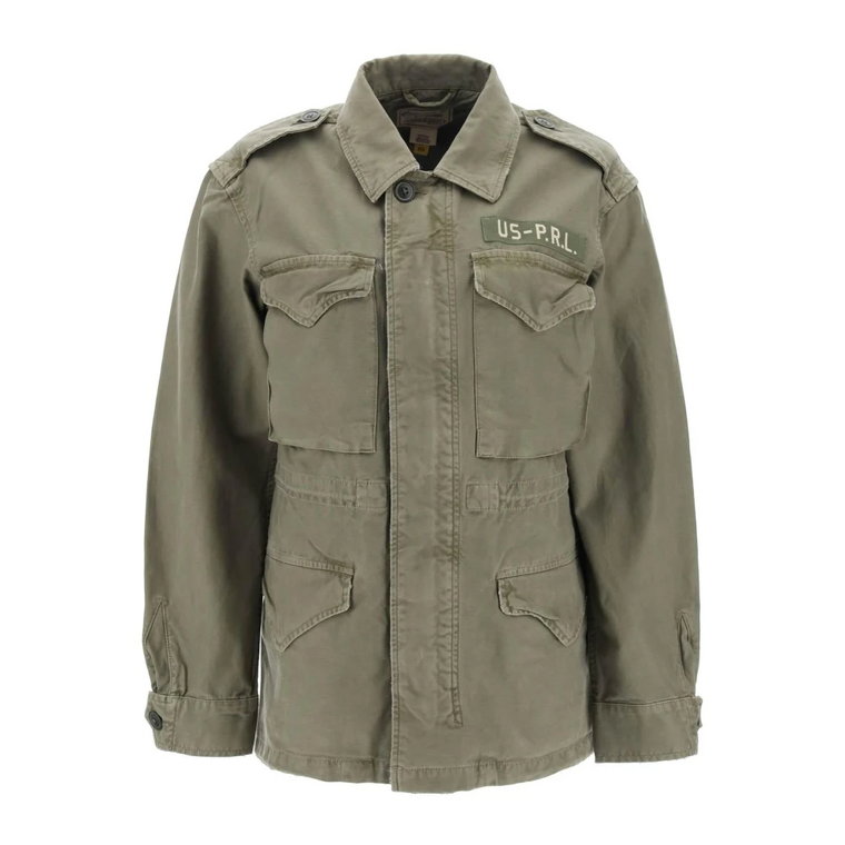 Bawełniana kurtka wojskowa z wieloma kieszeniami Ralph Lauren