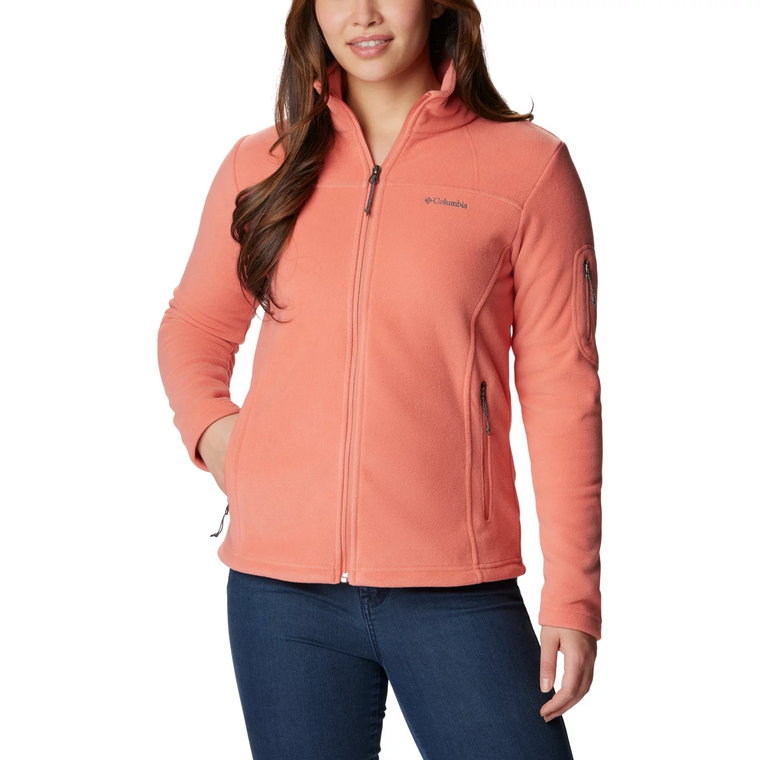 Columbia Fast Trek II Jacket 1465351852, Damskie, Pomarańczowe, polary, poliester, rozmiar: S