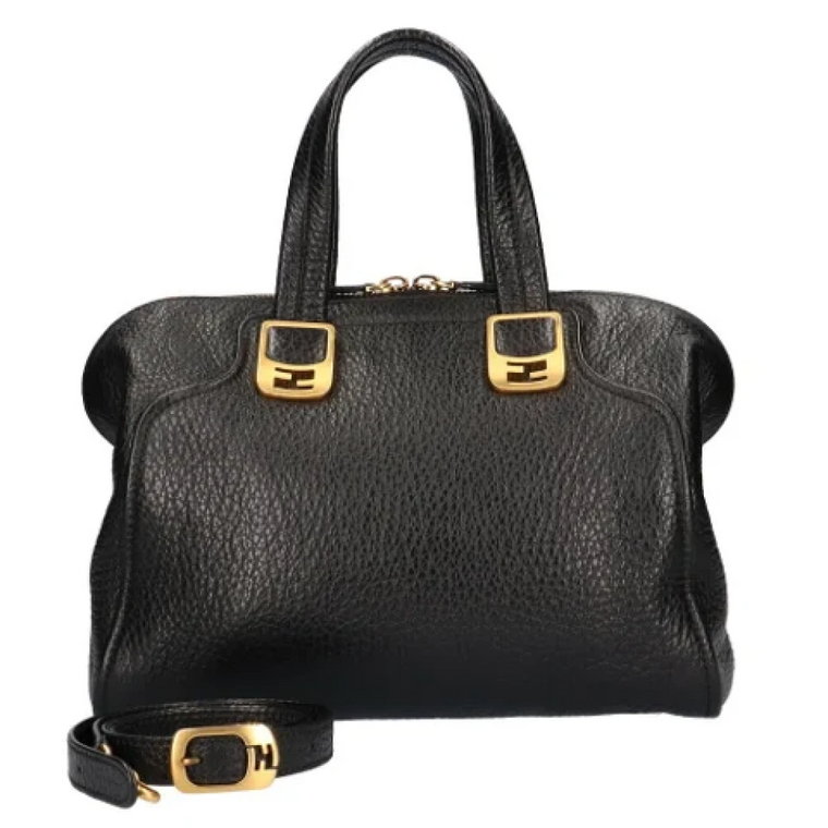 Pre-owned Leather shoppers Fendi Vintage