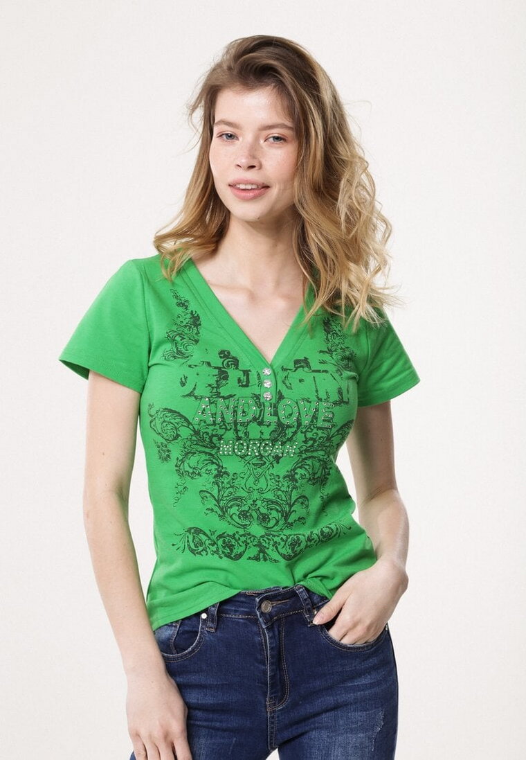 Zielony T-shirt Tattle