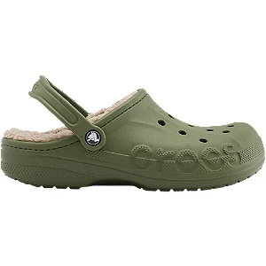 Zielone ocieplane klapki crocs - Damskie - Kolor: Zielone - Rozmiar: 36