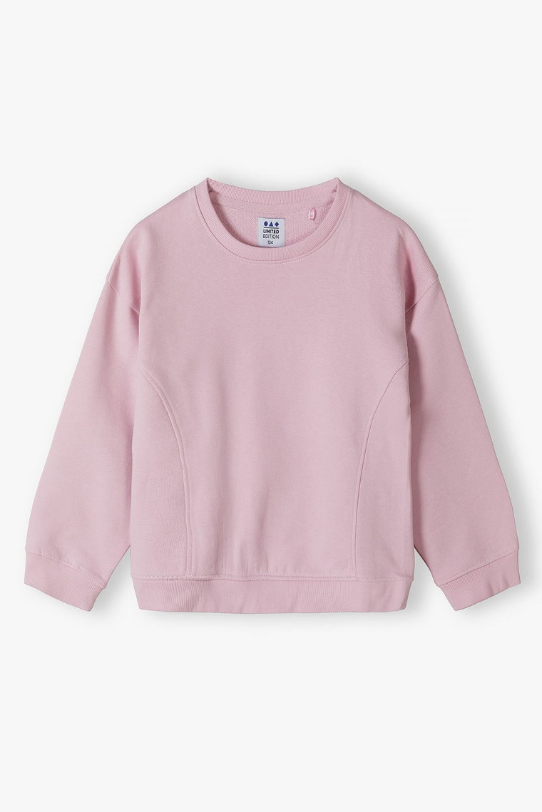 Nierozpinana bluza dresowa oversize - różowa - Limited Edition