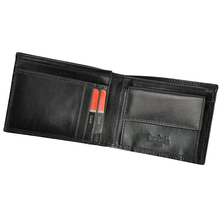 Składany skórzany męski portfel RFID Pierre Cardin
