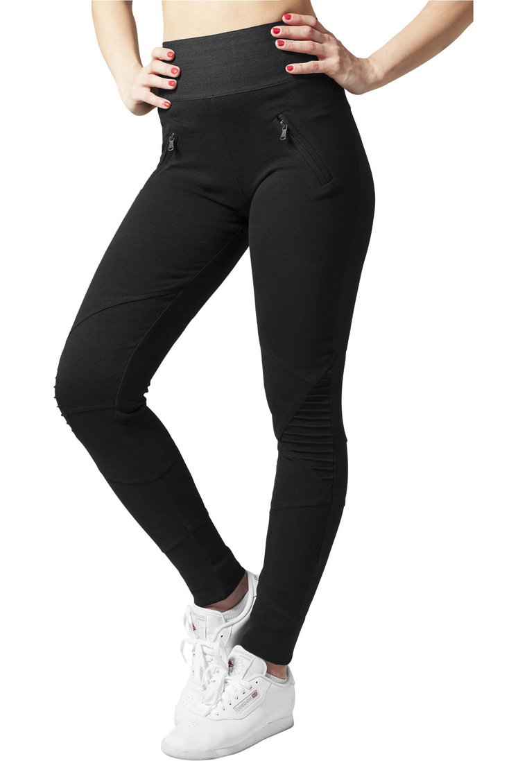 Spodnie Legginsy Damskie Czarne Urban Classics TB1053