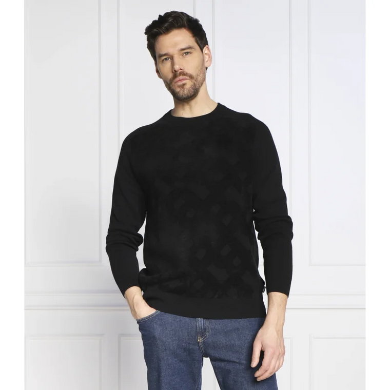 BOSS BLACK Sweter Fenturo | Regular Fit | z dodatkiem wełny