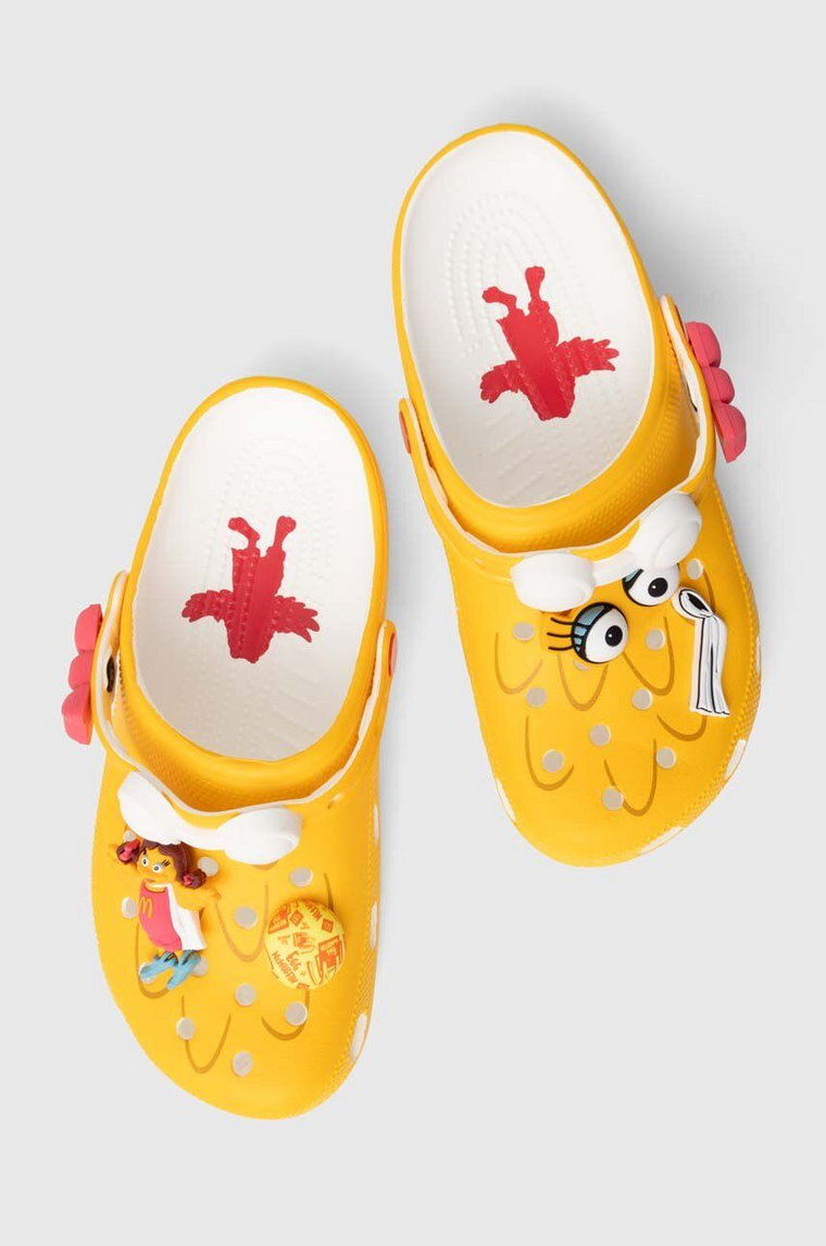 Crocs klapki Crocs x McDonalds Bridie Clog kolor żółty 208696.YELL