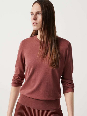 OPUS Sweter "Trieda" w kolorze brązowym
