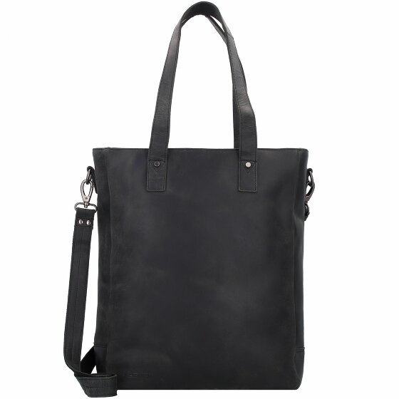 Plevier Retro Jackson Shopper Bag Skórzany 31 cm Komora na laptopa schwarz
