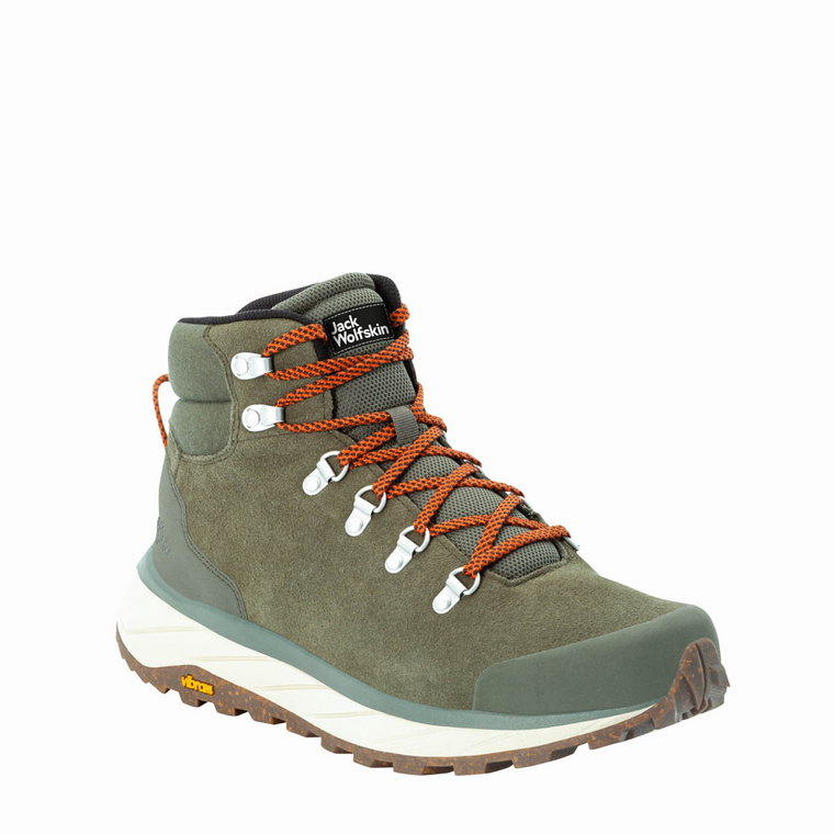 Buty męskie turystyczne Jack Wolfskin TERRAVENTURE URBAN MID M khaki / orange - 41