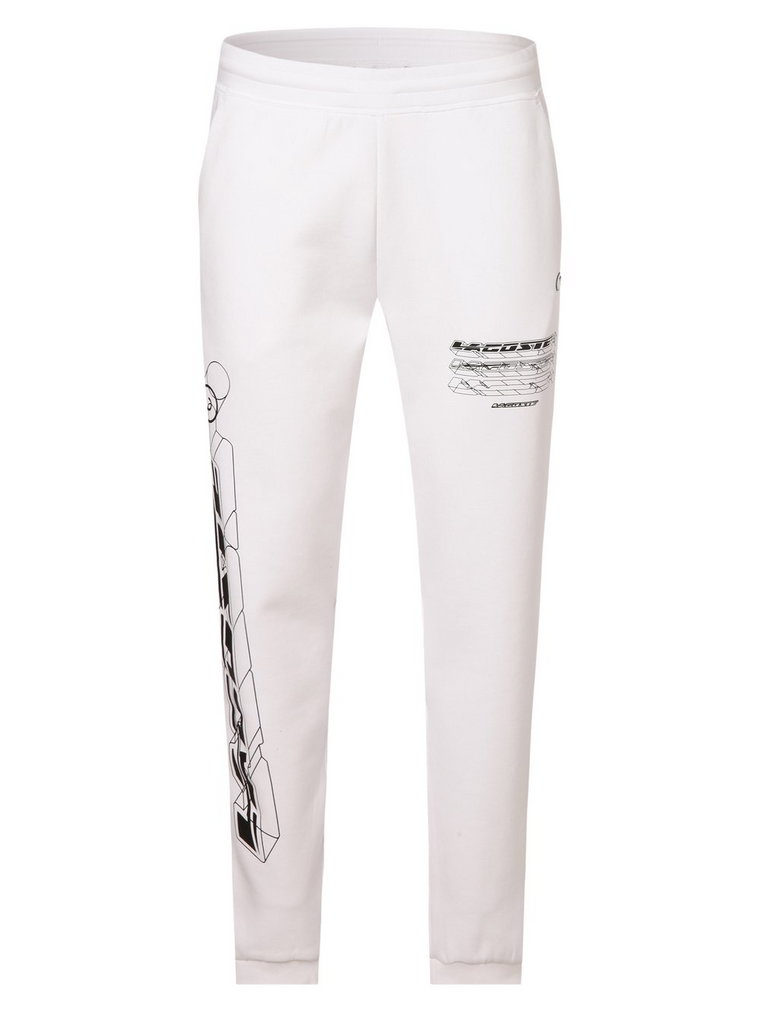 Lacoste - Spodnie dresowe męskie, biały