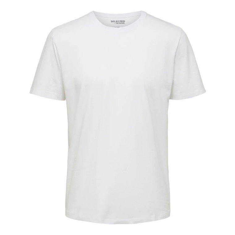 Biała Bawełniana Koszulka Selected Homme