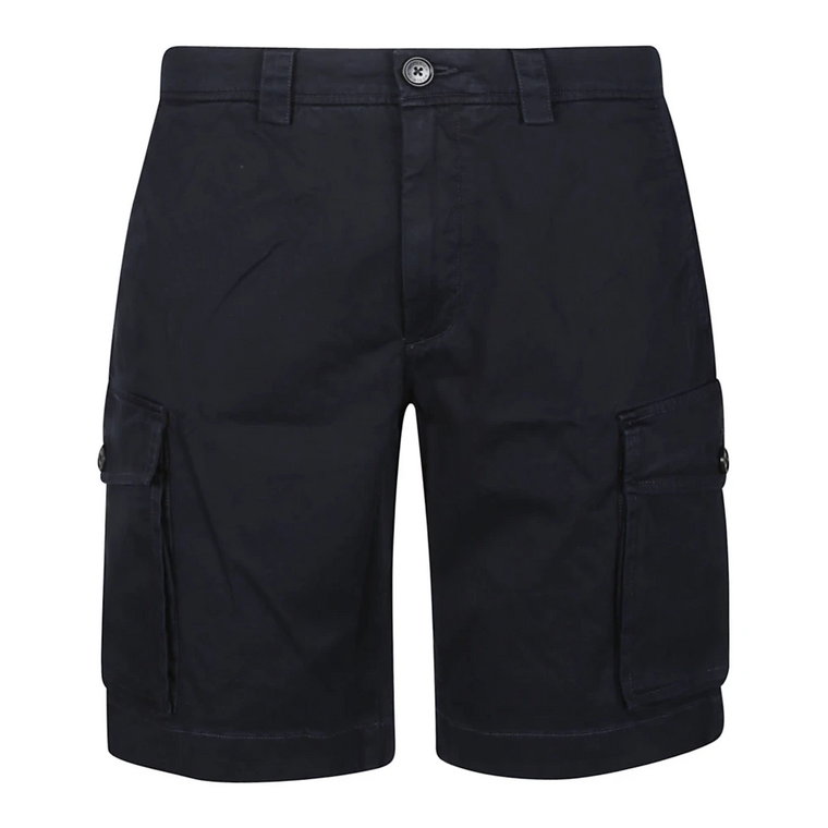 Melton Blue Cargo Shorts Woolrich