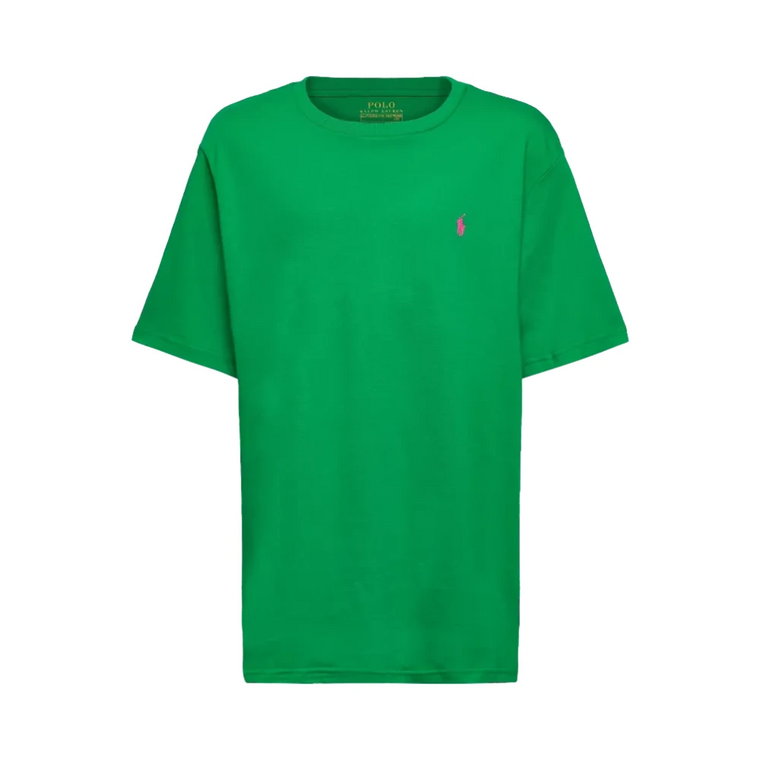 Zielony T-shirt - Wyhaftowany Kucyk Ralph Lauren