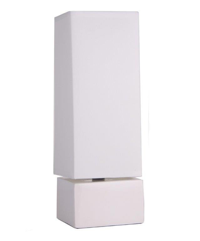 Lampka CERAMICZNA nocna stołowa abażur 2930 WHITE