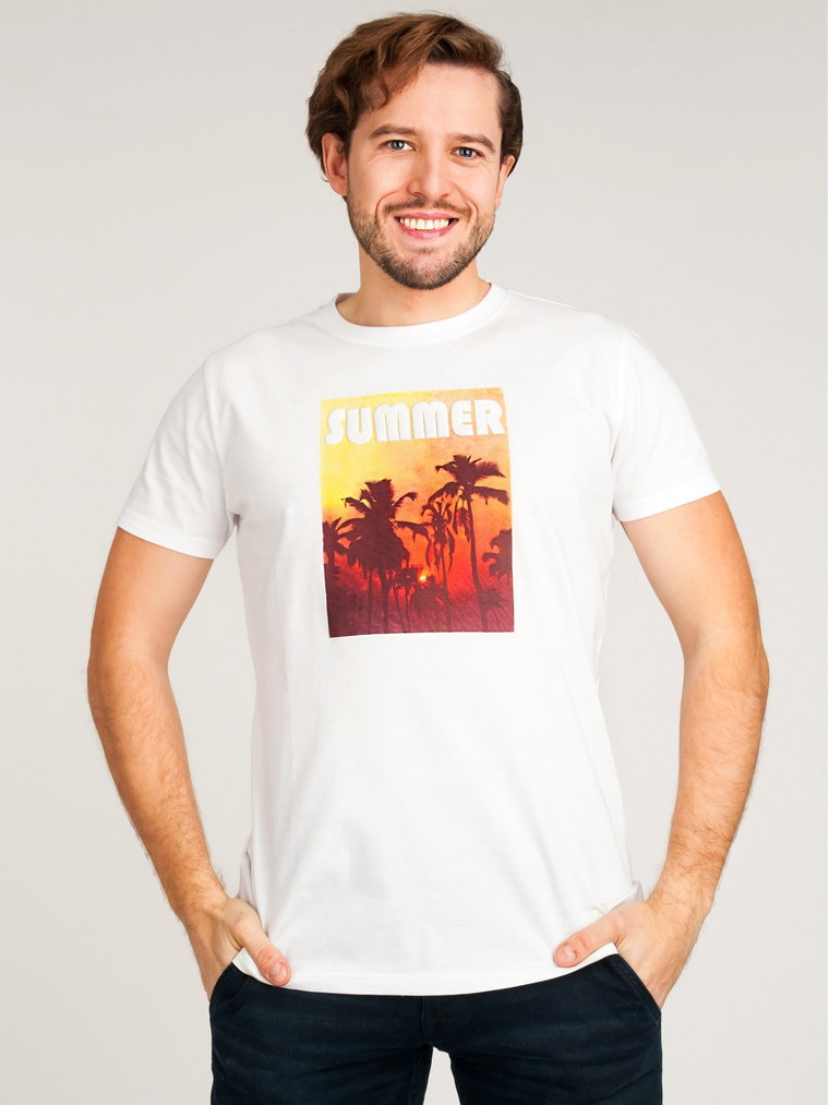 Koszulka męska t-shirt bawełniany SUMMER M