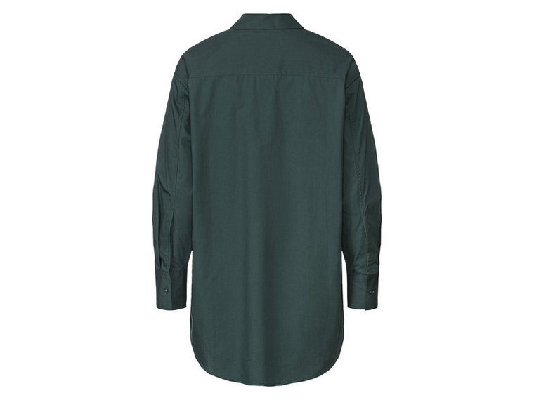 esmara Damska bluzka o długa, z bawełny (34, Petrol)