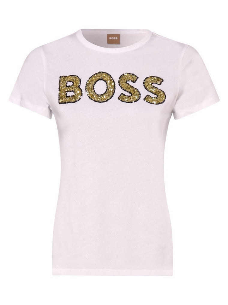 BOSS - T-shirt damski  Eventsa_GLB, biały
