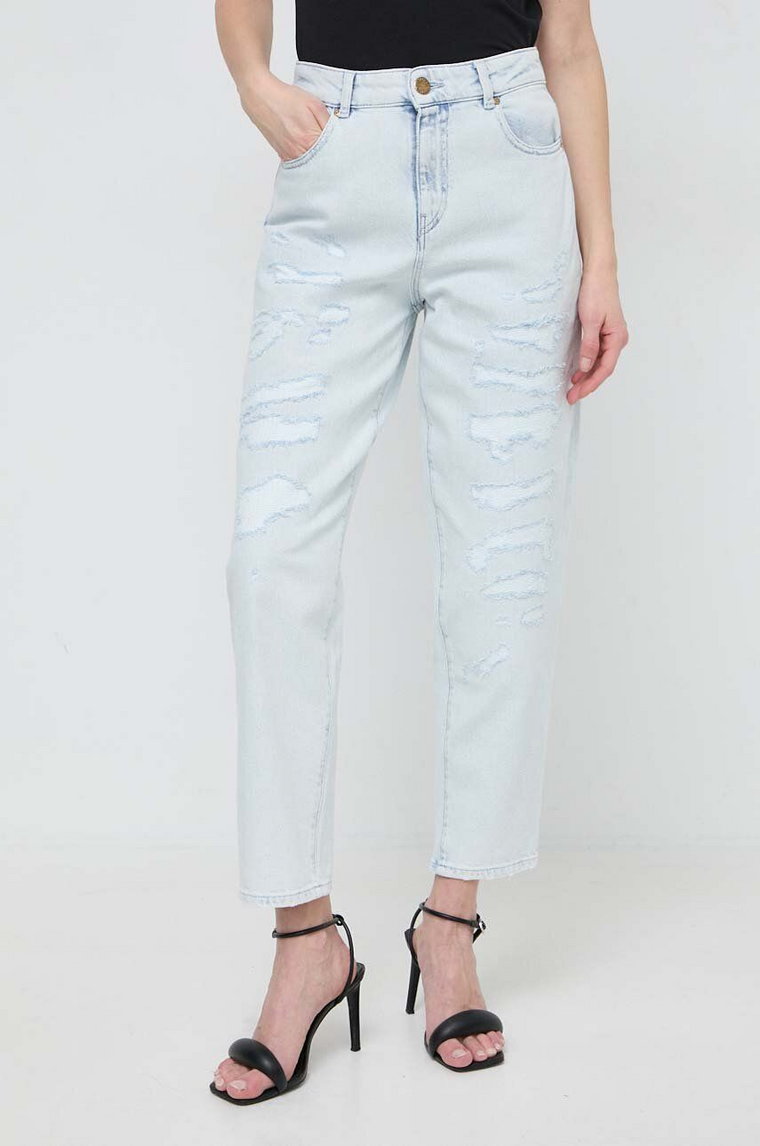 Pinko jeansy damskie high waist 100379.A1JK