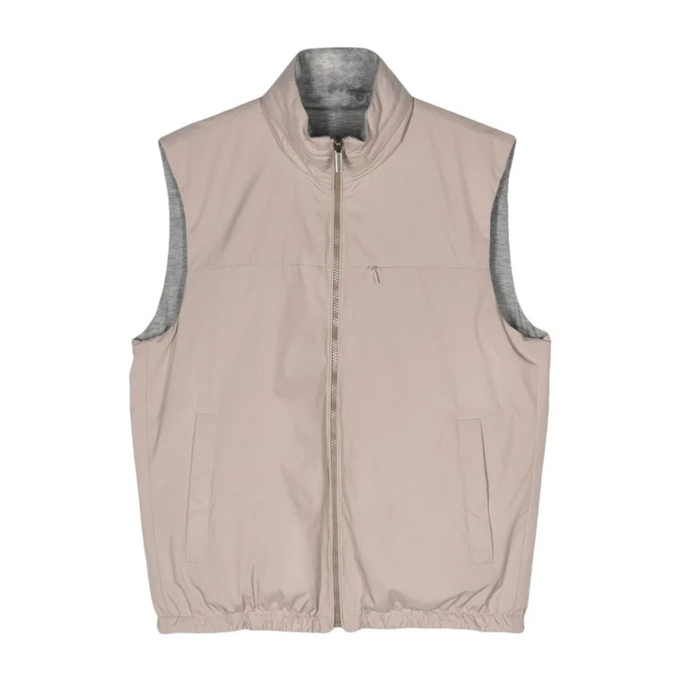 Reversible Jersey Gilet Kamizelka Peserico