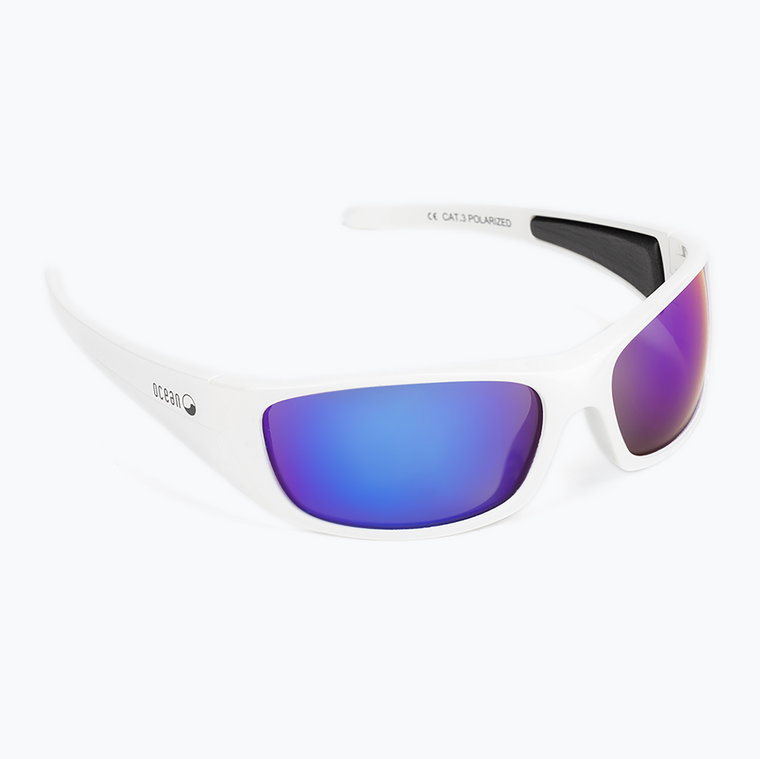 Okulary przeciwsłoneczne Ocean Sunglasses Bermuda shiny white/revo blue 3401.2 | WYSYŁKA W 24H | 30 DNI NA ZWROT
