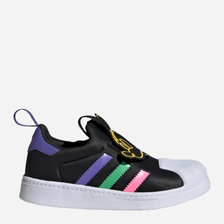 Buty wsuwane dziecięce dla dziewczynki adidas Originals Superstar 360 C IE0684 34 (2UK) Czarne (4066765045331). Buty wsuwane slip-on dziewczęce