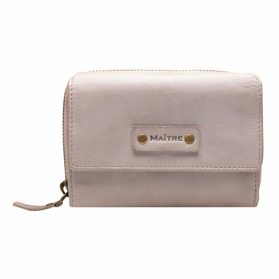 Maître Steinbach Dagrete Portfel Ochrona RFID Skórzany 13.5 cm lightgrey