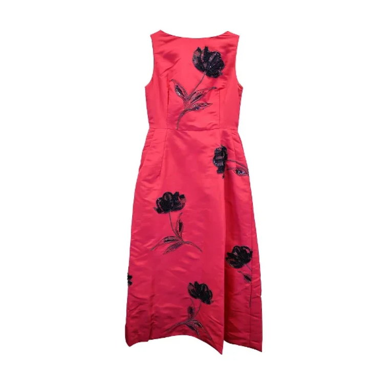 Pre-owned Silk dresses Oscar De La Renta Pre-owned