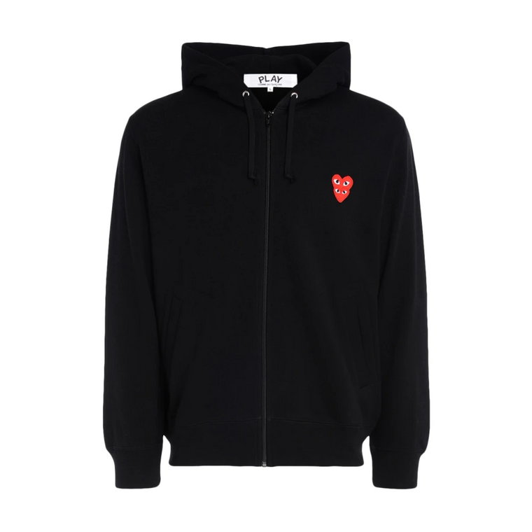 Heart Logo Zipped Hoodie Comme des Garçons Play