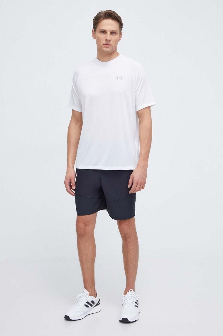 Under Armour t-shirt treningowy Tech kolor biały z nadrukiem 1377054