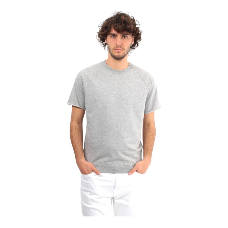 Szara bluza z krótkim rękawem Daniele Fiesoli