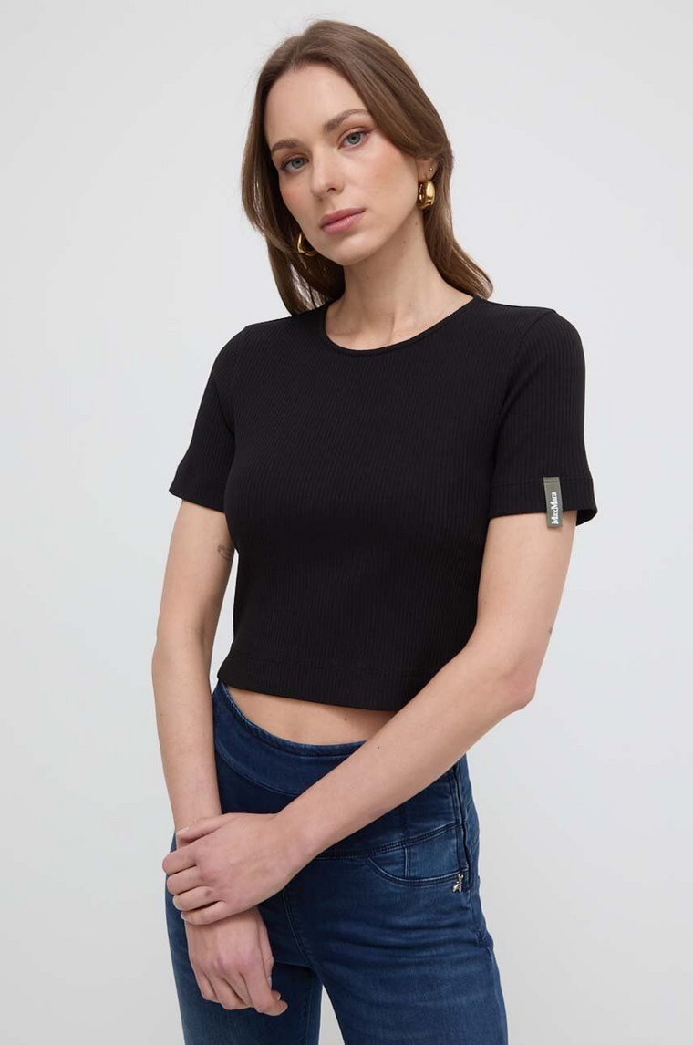 Max Mara Leisure t-shirt kolor czarny