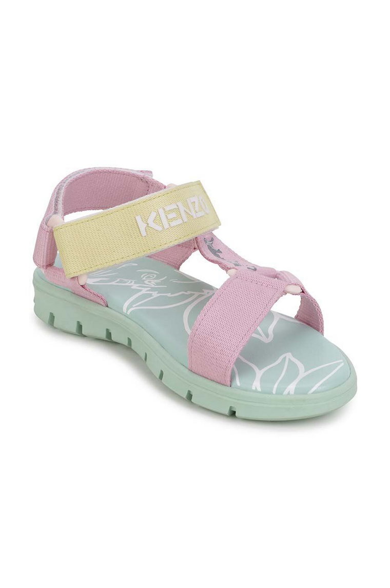 Kenzo Kids sandały dziecięce kolor różowy