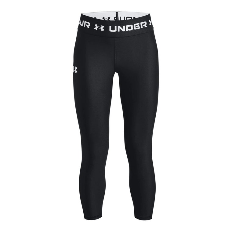 Dziewczęce legginsy treningowe UNDER ARMOUR HeatGear Armour Ankle Crop - czarne