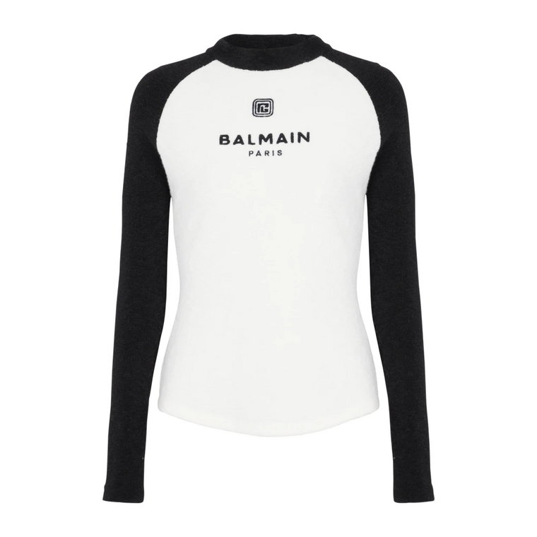 Retro PB bouclette jersey sweter Balmain