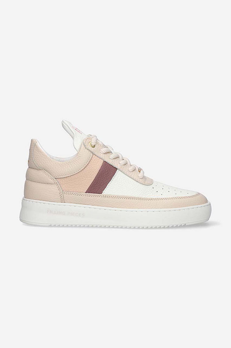 Filling Pieces sneakersy skórzane Low Top Game kolor beżowy 10133151888