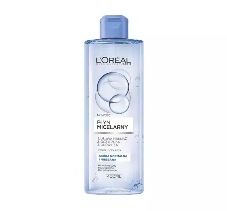 LOREAL SKIN EXPERT PŁYN MICELARNY SKÓRA NORMALNA I MIESZANA 400ML