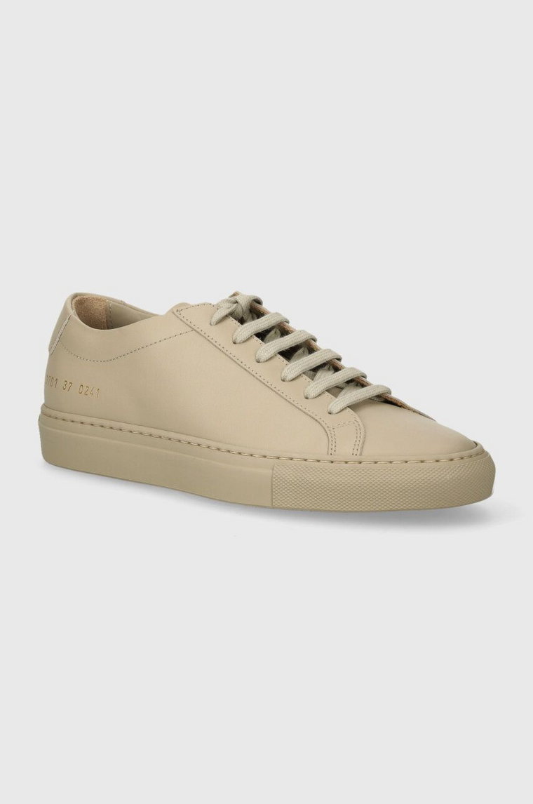 Common Projects sneakersy skórzane Original Achilles Low kolor beżowy 3701