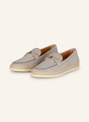 Tod's Loafersy Gomma Rafia grau