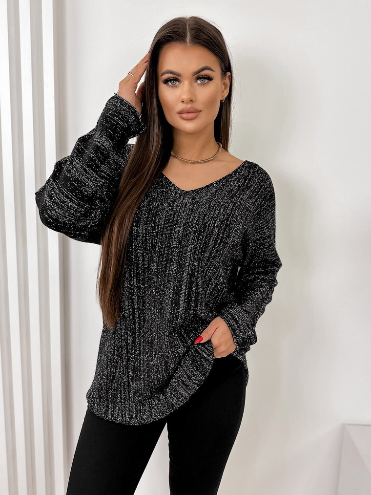 SWETER FORNELOS CZARNY UNI