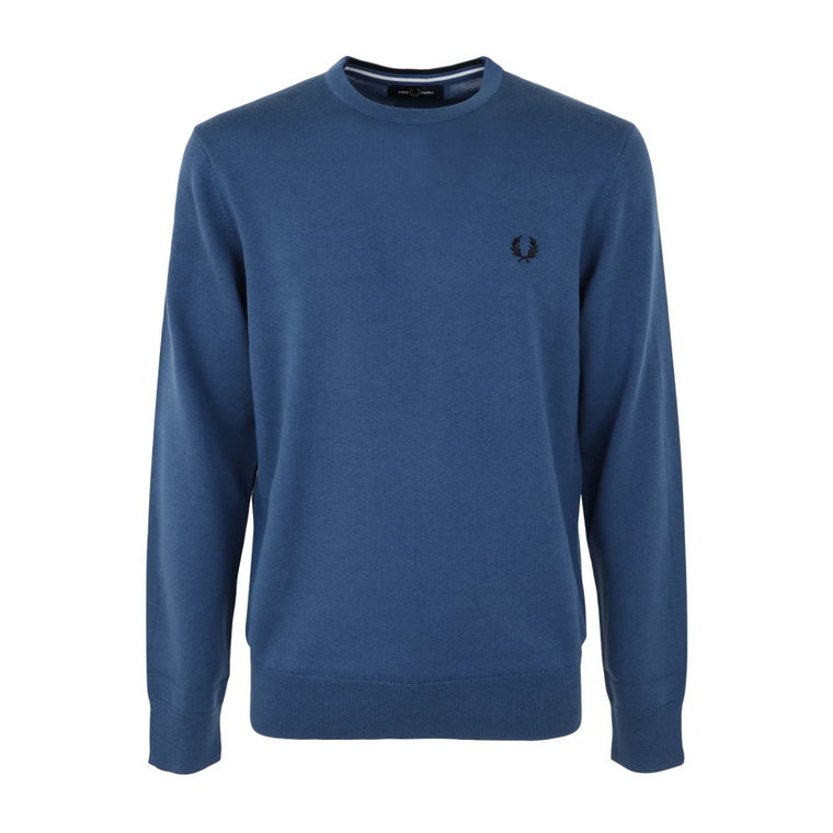 Midnight Blue Crewneck Sweatshirt Fred Perry