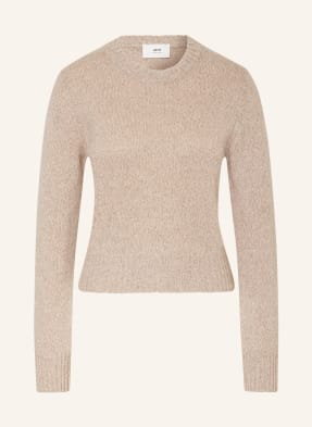 Ami Paris Sweter Z Kaszmiru beige