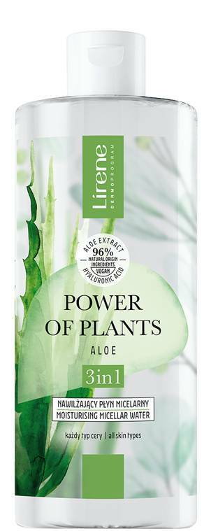 Lirene Power Of Plants Aloes Nawilżający płyn micelarny 3w1 400ml