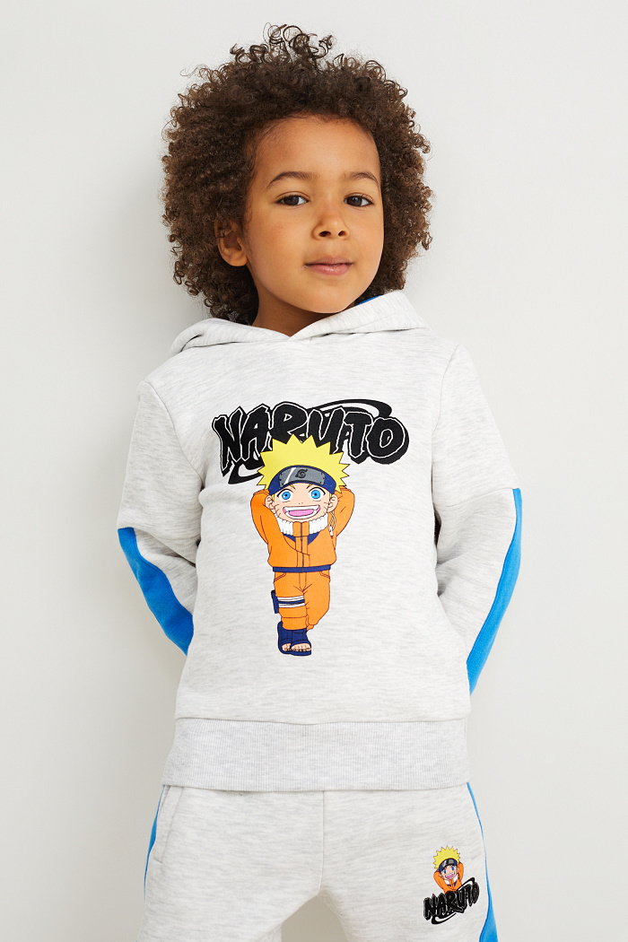 C&A Naruto-bluza z kapturem, Szary, Rozmiar: 140