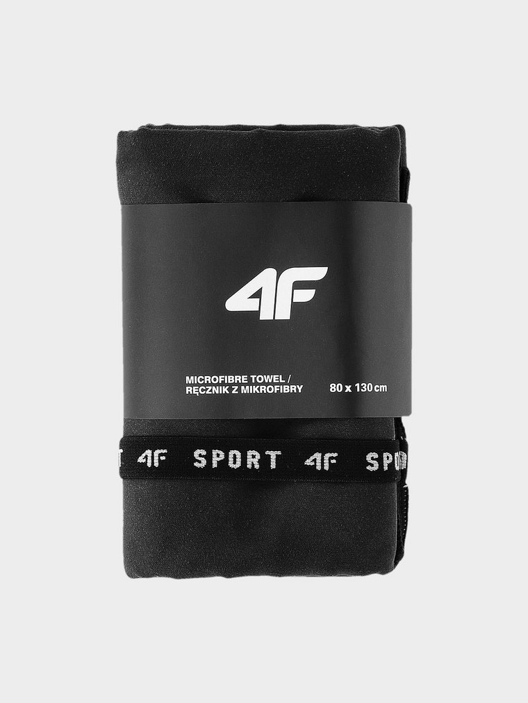 Ręcznik sportowy szybkoschnący M (80 x 130 cm) - czarny