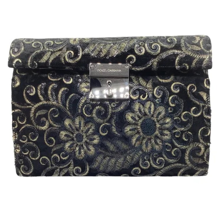 Pre-owned Velvet clutches Dolce & Gabbana Pre-owned