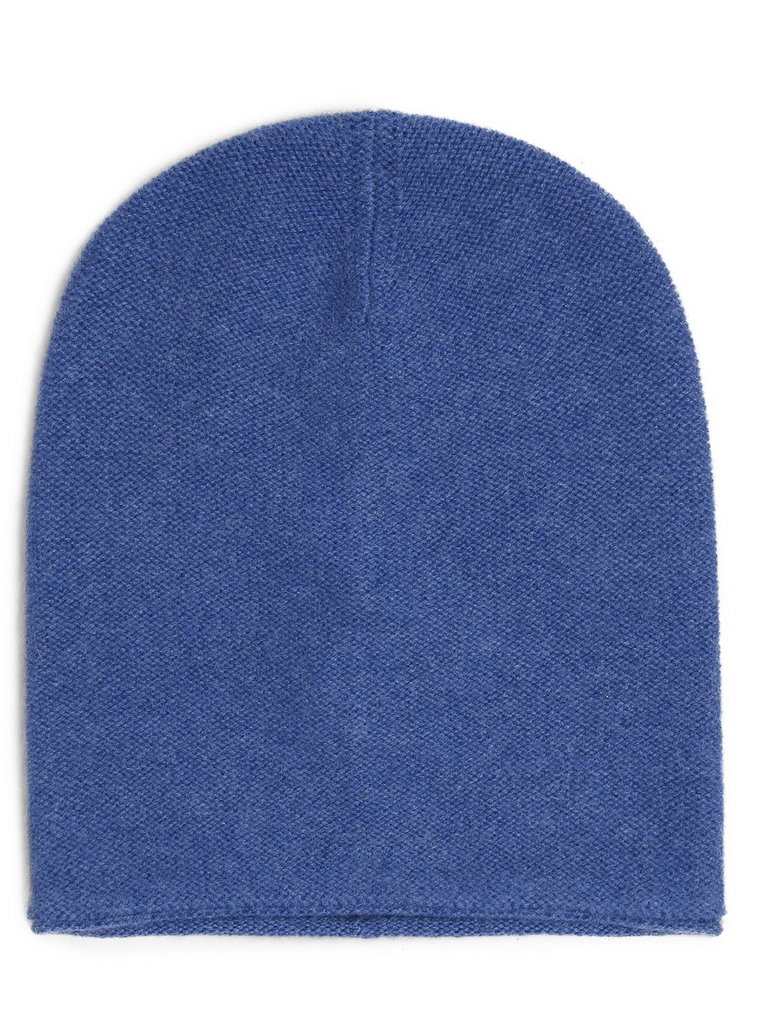Marie Lund - Damska czapka z czystego kaszmiru, niebieski